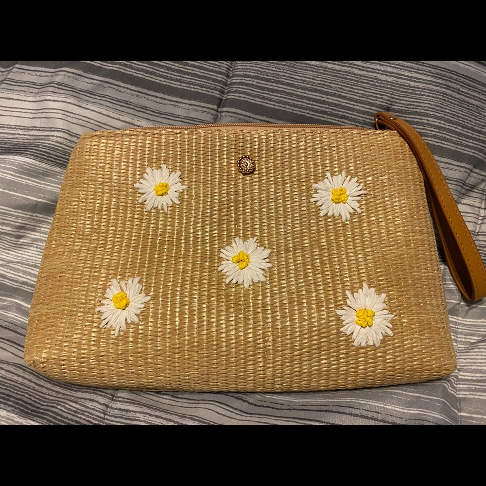 Beautiful straw clutch